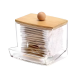 Acrylic Cotton Organizer With Wooden Cover